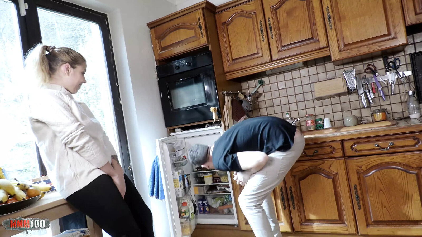 Gorgeous Busty Spanish Blonde MILF Tania Villalobos Gets Fucked Kitchen