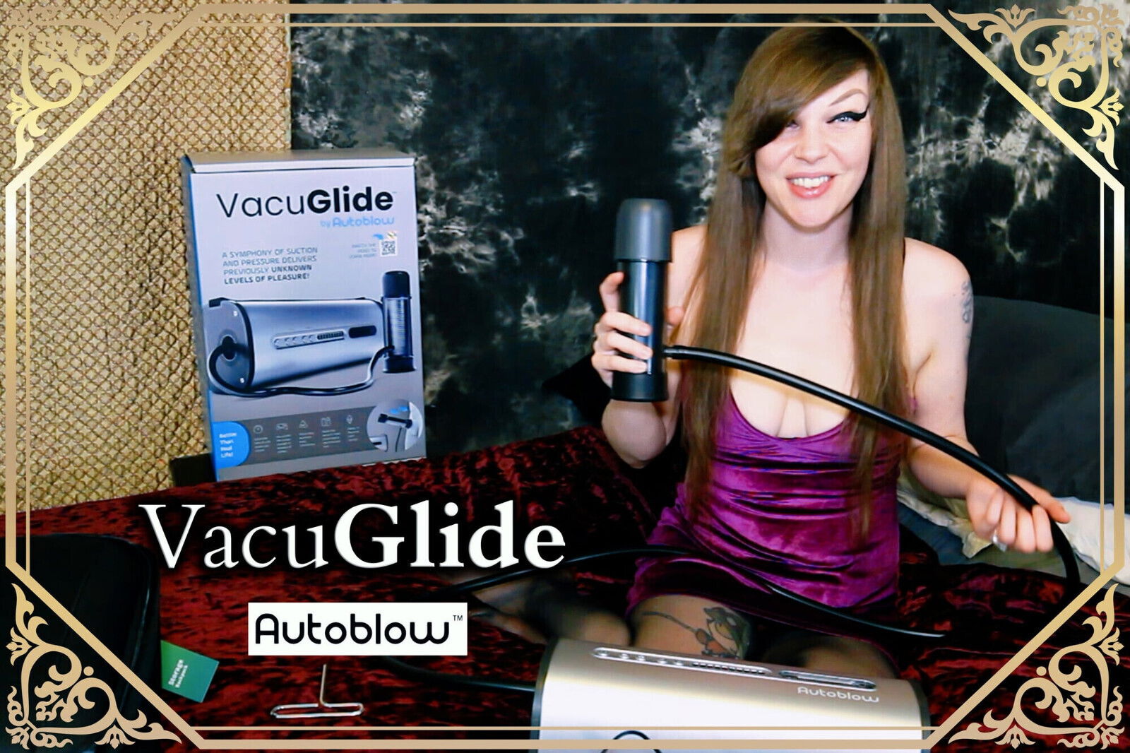 Roxy Lee, using VacuGlide from Autoblow