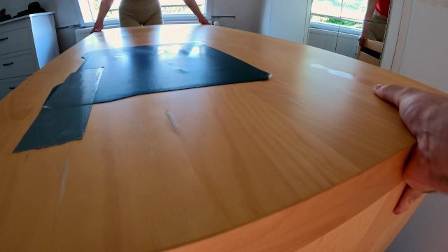 annoying roommate tight shorts asks help with furniture