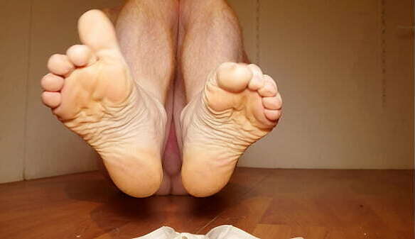 Feet Play White Panties