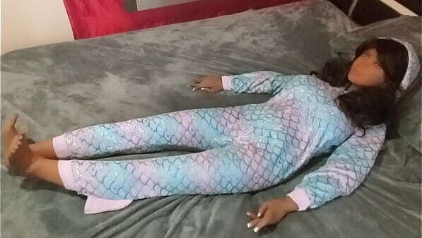 Doll Fucked Cute Mermaid Onesie!