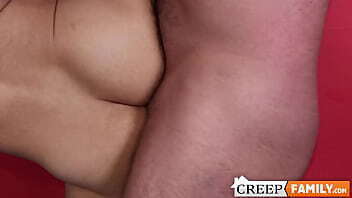 helped sexy dancer step nephew Aaron Perez stretch booty hole