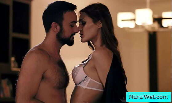 Sexy busty tranny hottie seduces boyfriend gives nice relaxing massage Tori Easton, Mason Lear