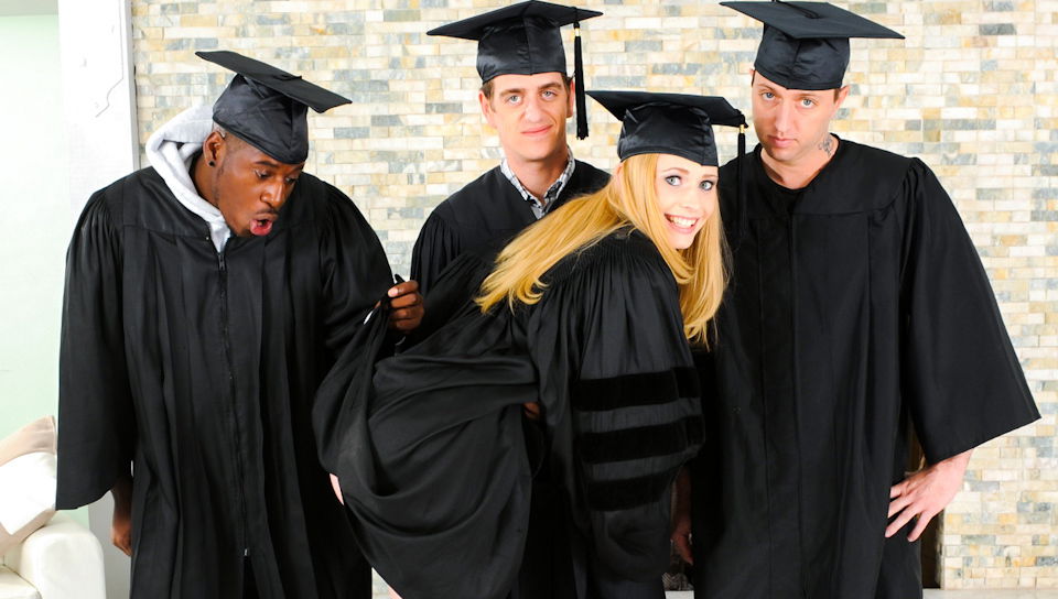 Mallory Fox,Chad Diamond,Mark Zane,Julius Ceazher in University Gangbang #10, Scene #03