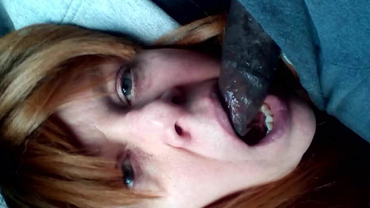 Dirty slut sucks black