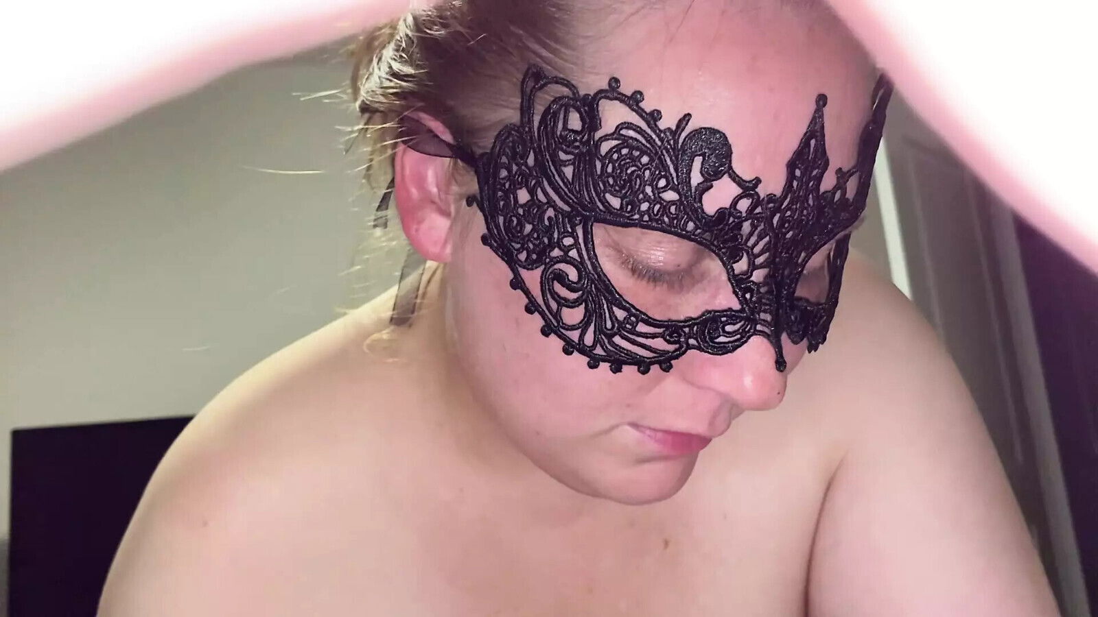 Wife give while riding dildo.