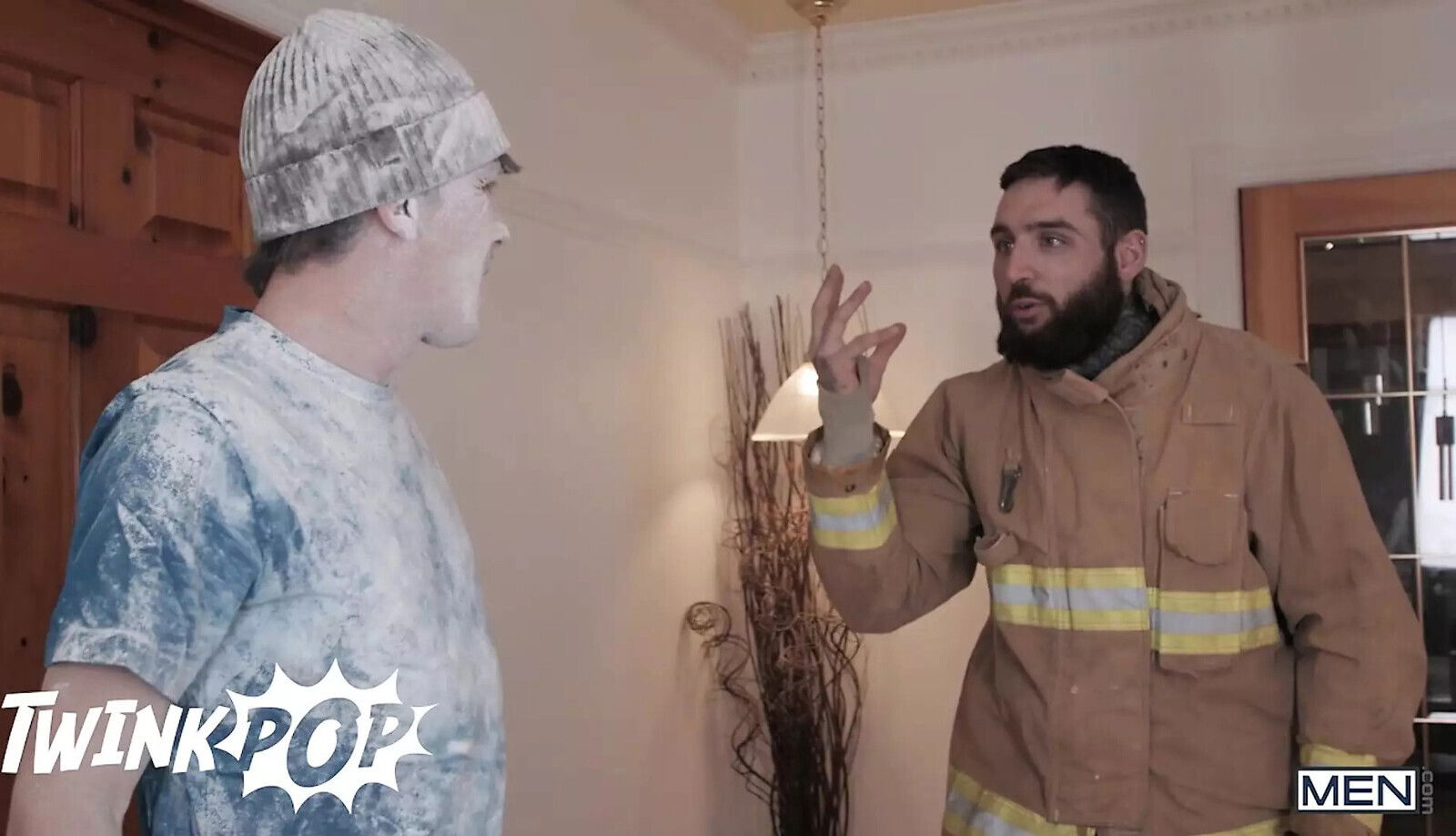 Skinny Twink Theo Brady Rides Firefighter Tony D'Angelo's Pole Until Left Creampied TWINKPOP