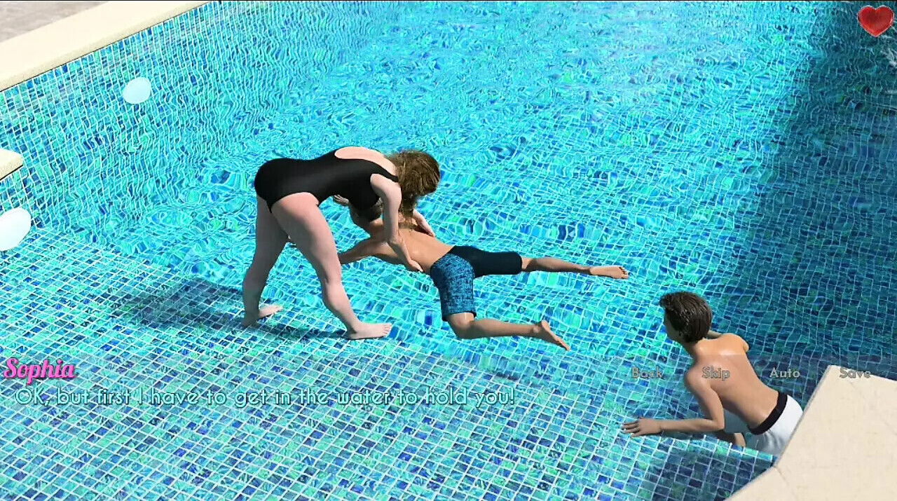 Wife Stepmom Part Teaching Boys Swim