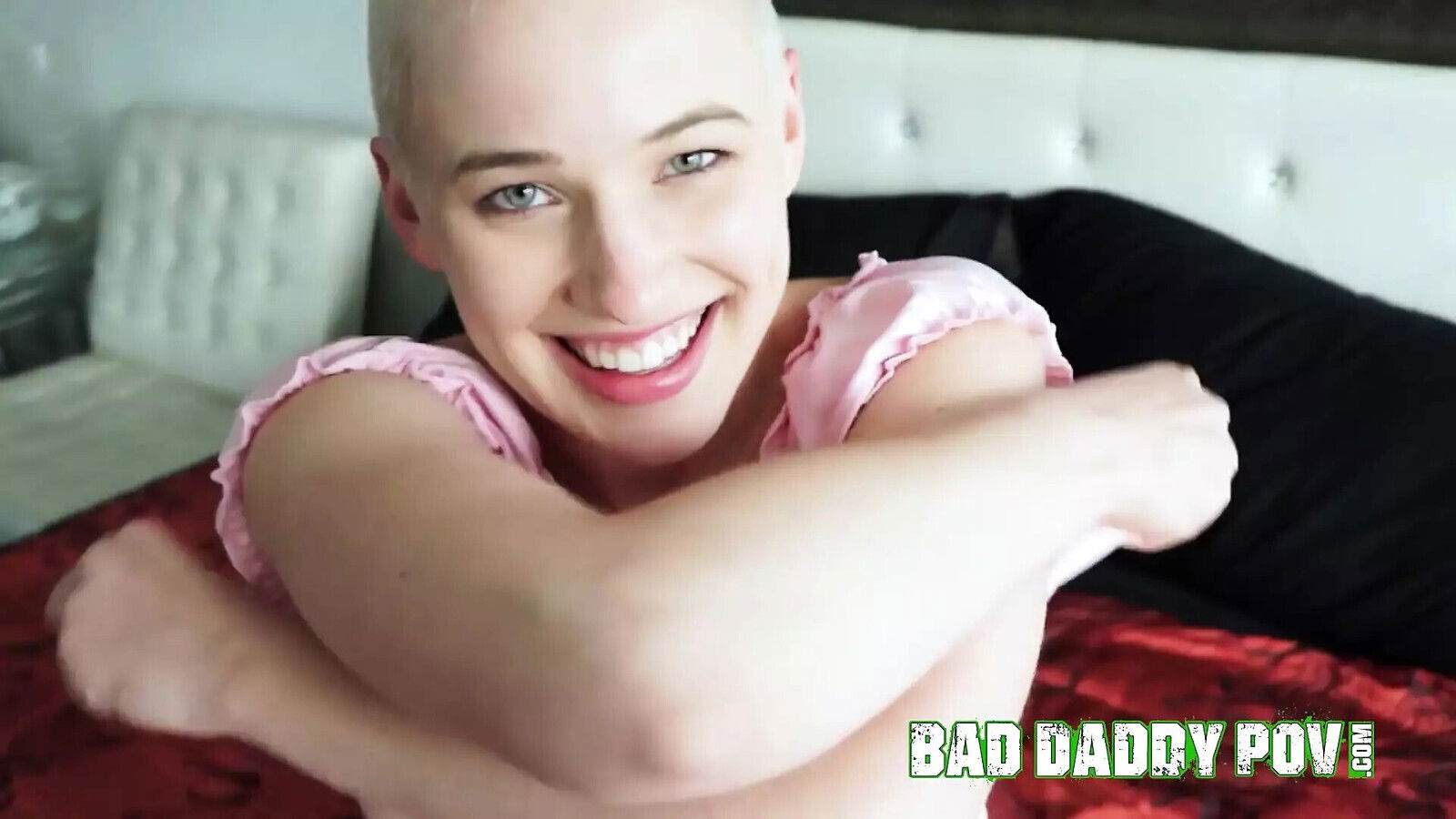 Family shaved head cutie Riley Nixon fucked stepdaddy