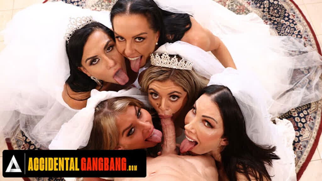 ACCIDENTAL GANGBANG Brides Competing Reverse Gangbang Saving Special