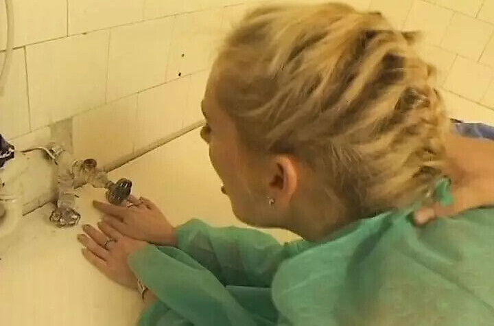 boobed blonde MILF facialized after hardcore fuck Hospital