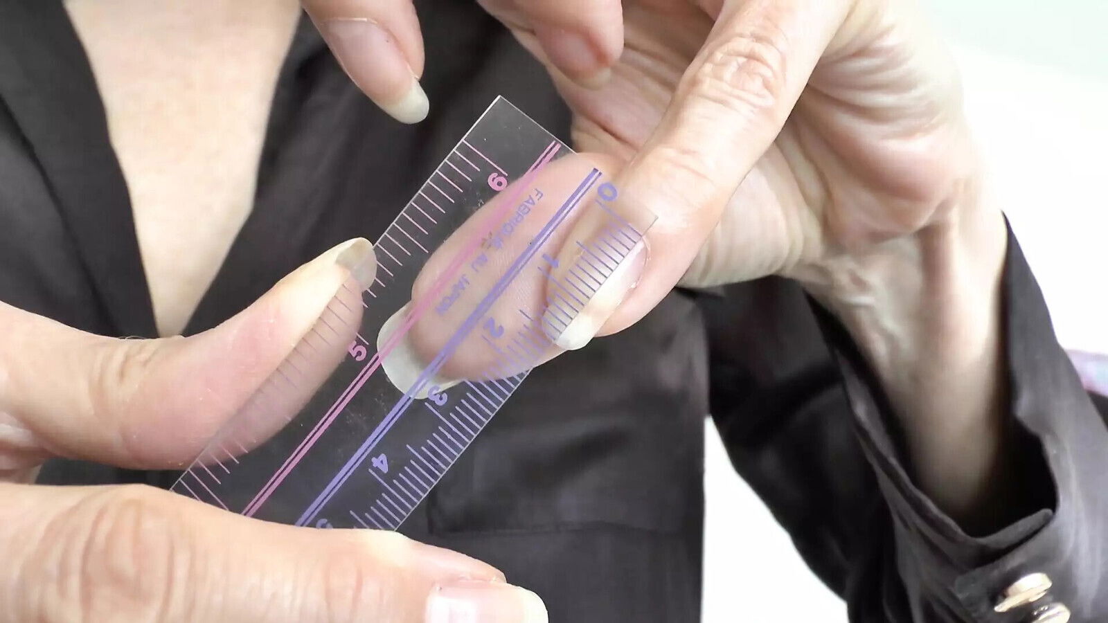 Measuring Fingernails Beautiful Hands