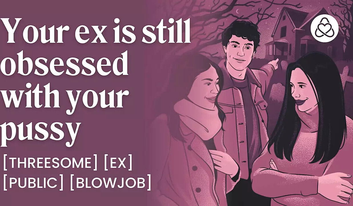 fucked girlfriend lesbian Real couple. Amateur threesome. ASMR Porn