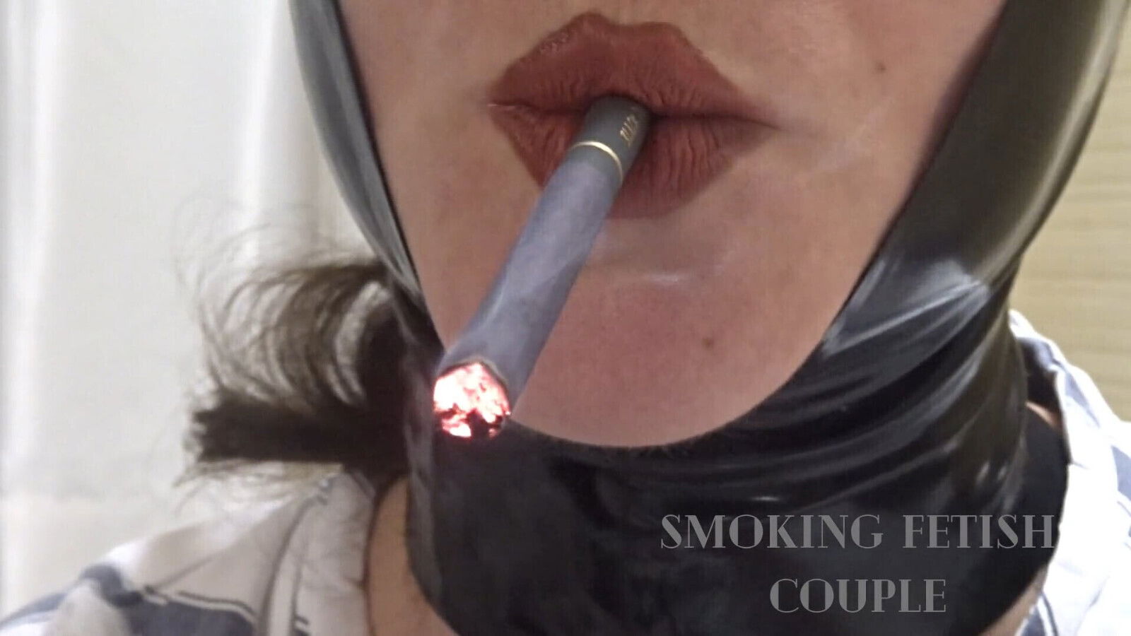 Smoking fetish cigarette light compilation