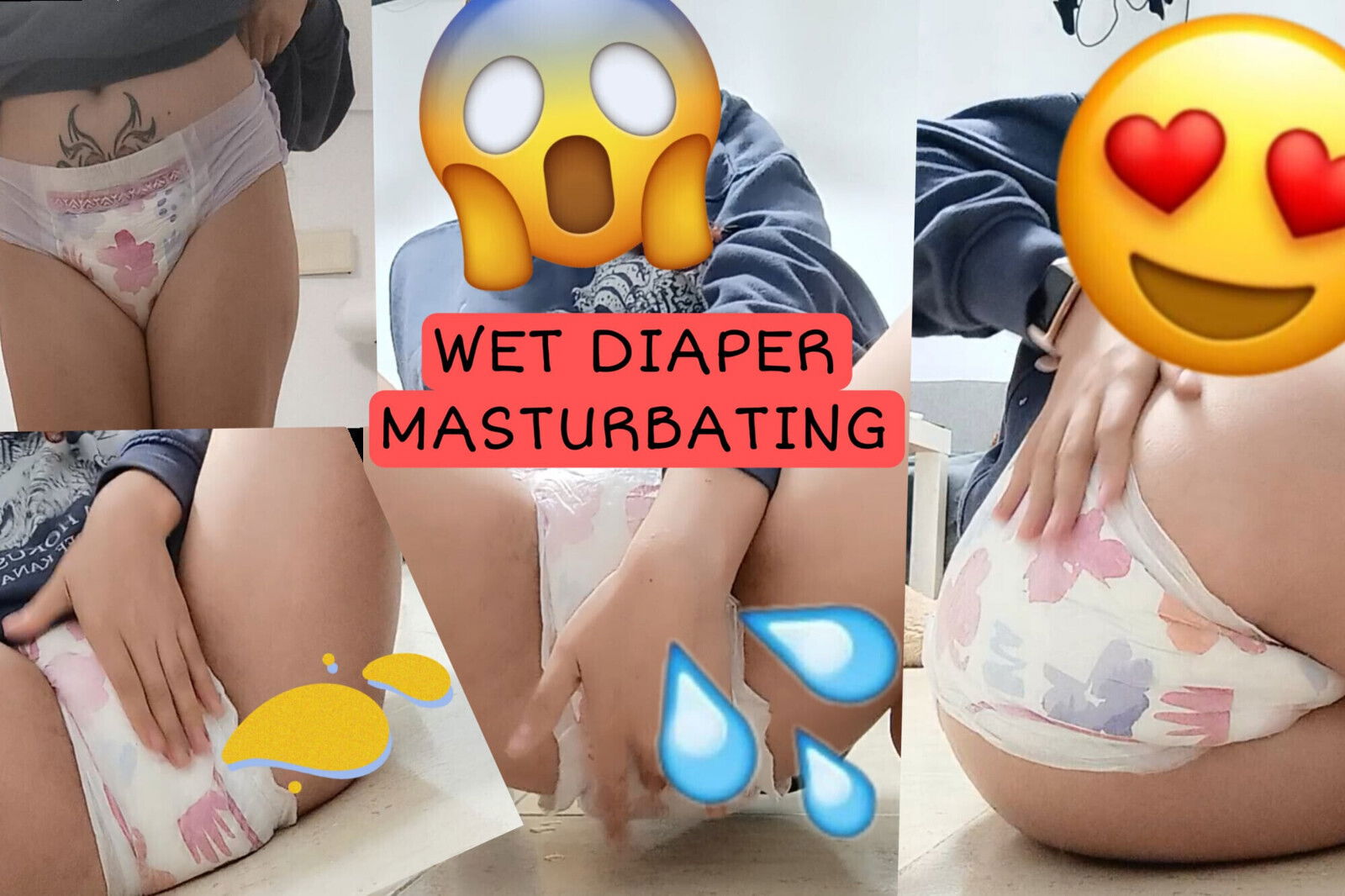 DIAPER DRYNITES PEEING MASTURBATING