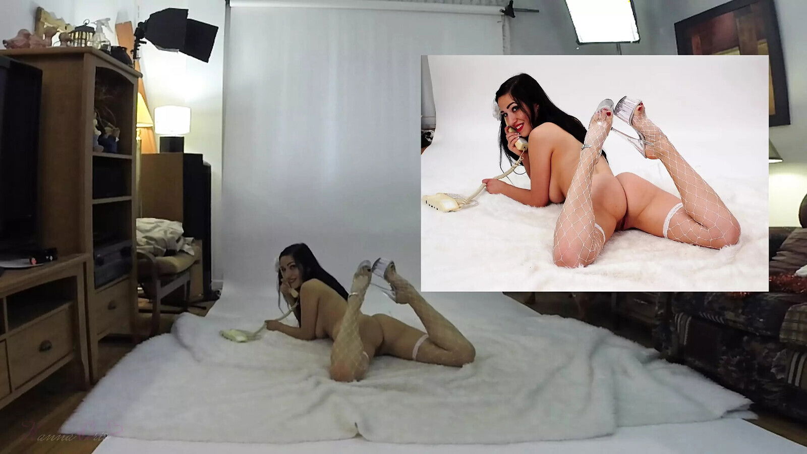 Hanna photo session backstage video