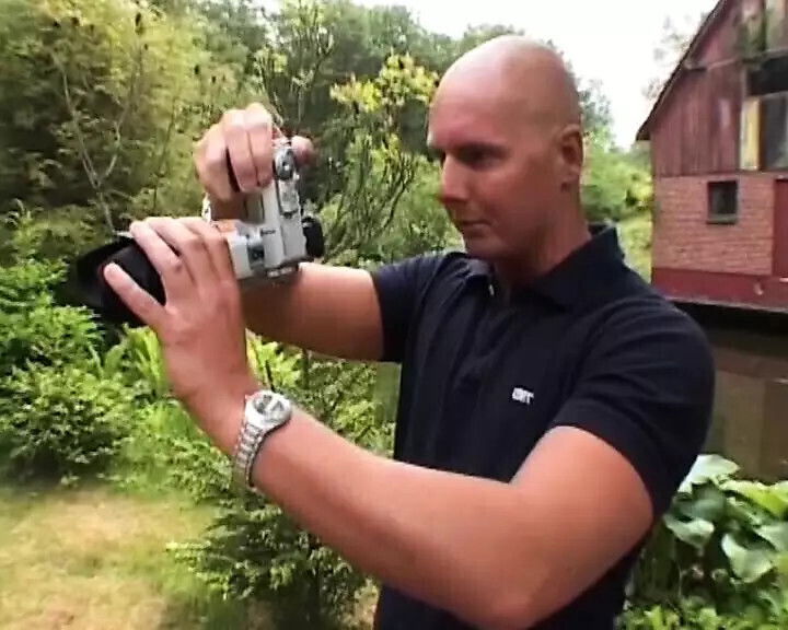 Sexy blonde French fucked hardcore outdoor threesome