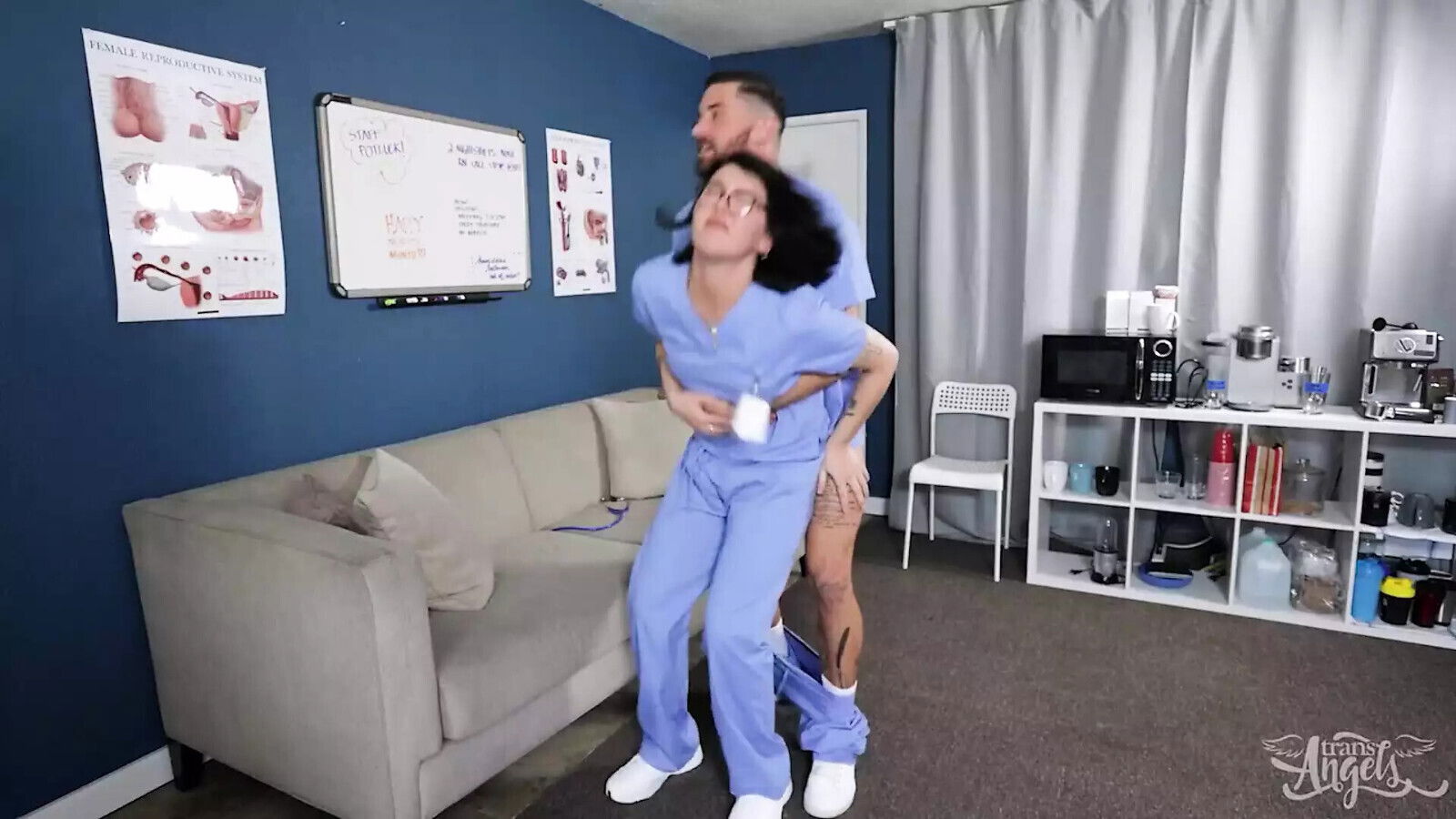 TRANS ANGELS Daisy Taylor Gets Pounded Licked Handsome Chris Damned Gets Sloppy Facial