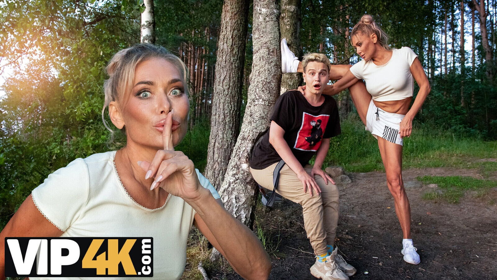 MOMMY4K. Russian Cougar Malusha found with huge park fucked minutes