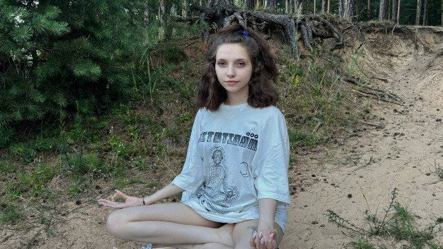 with best yoga teacher, showed skills fucking same