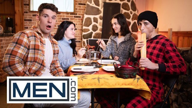 Liam Alyesto Gives Malik Delgaty Handjob Under Table, Then Slips Bedroom