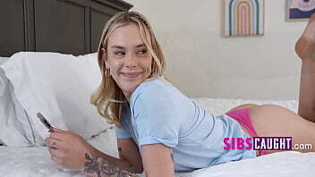 Stepsis Bares Meat Curtains &amp_ Rides With Underwear