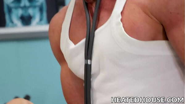 Doctor drills asshole with tongue before pounding hard