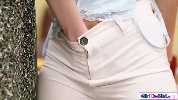 Petite brunette seduces latina lesbian milf boss