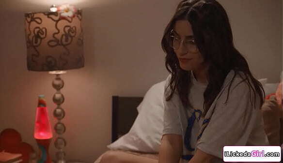 Lesbian inviting girlfriend fingering pussy