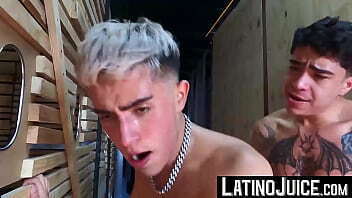 LatinoJuice.com Cain Gomez &amp_ Angel Crush &amp_ Axel Yerel &amp_ Enrique Mudu Cute teen Angel Crush bred hard inked Latino Cain Gomez