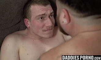DaddiesPorno.com Riley Mitchel &amp_ William Moore Seducing stepdaddy stick shaft deep