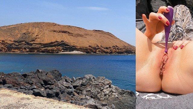 Risky outdoor masturbation after hiking along coast Real Female Orgasm Public