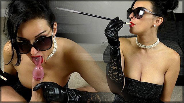 Smoking Blowjob From Vintage Dressed Milf