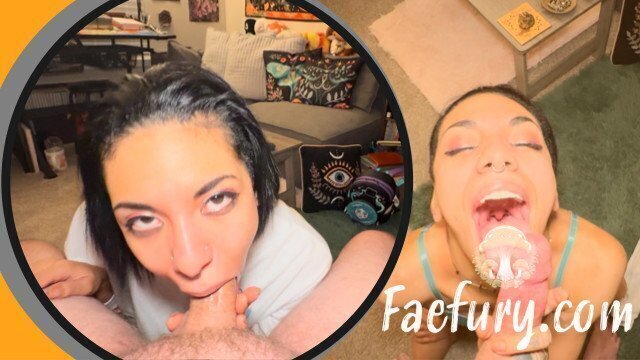 Tired Slut Sucks Slobbers Fury