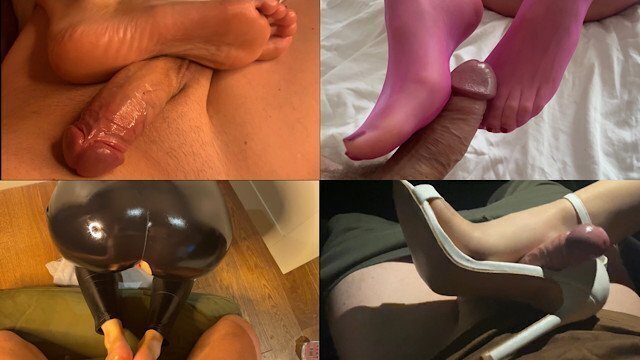 Footjob Compilation PART Foot Fetish