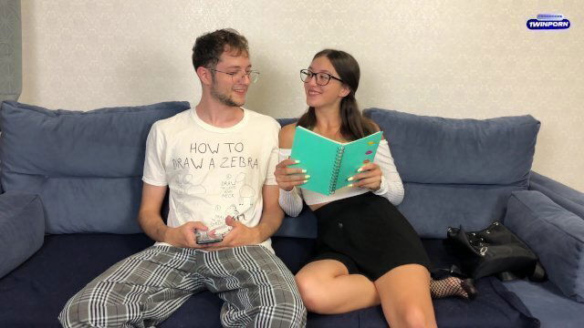 Step Sister School Uniform Asked Step Brother Help With Homework Help Only With Orgasm!