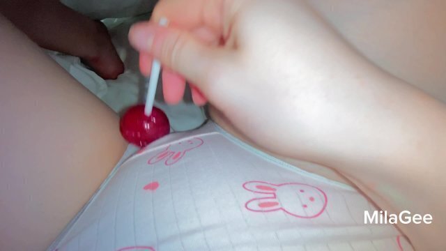 cute virgin plays with pussy