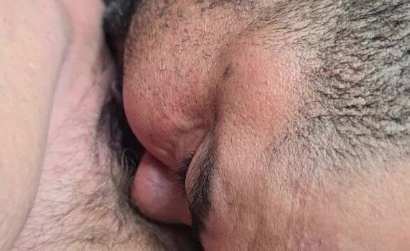 Outdoor fucking with pussyeating, spread creampie