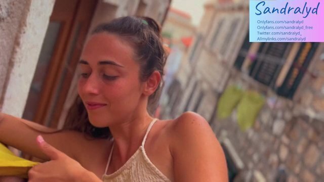 Sucking licking your balls public