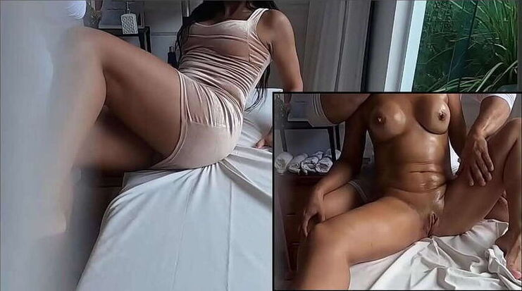 Married woman sneaks home Tantric massage masturbation