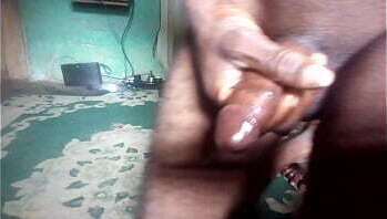 Black dick wank creampie