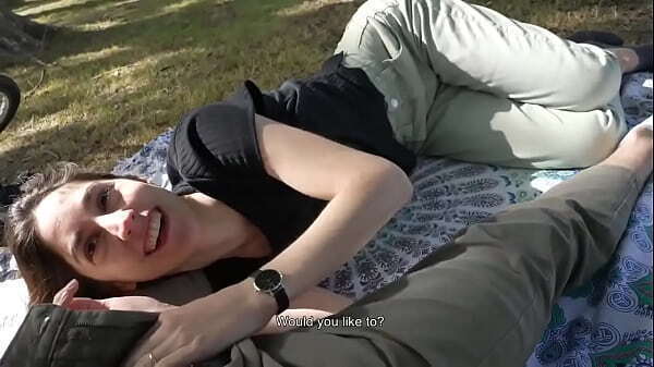 does Park with Public Blowjob- Cute Teen Swallows