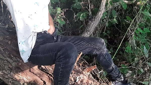 Risky female masturbation clothes outdoors forest Girls orgasm