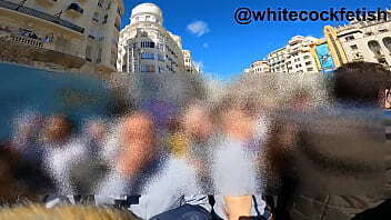 The densest cumshot of my life in front of thousands of people (Fallas)