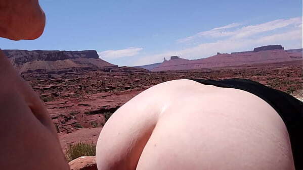 Outdoor Encounter Moab Cheetah Adora Rides Dick Outside Gives Blowjob Doggystyle Fucking PAWG