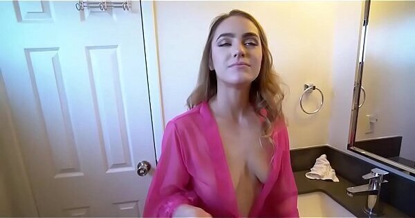 Step brother fucks sister helps morning wood