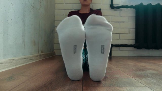 Girl white socks show feet specially you, foot worship