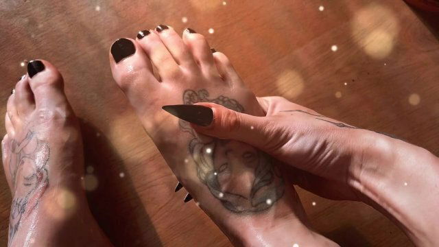 Sexy massage after painting