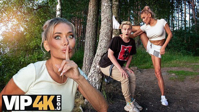 MOMMY4K. Russian Cougar Malusha found with huge park fucked minutes