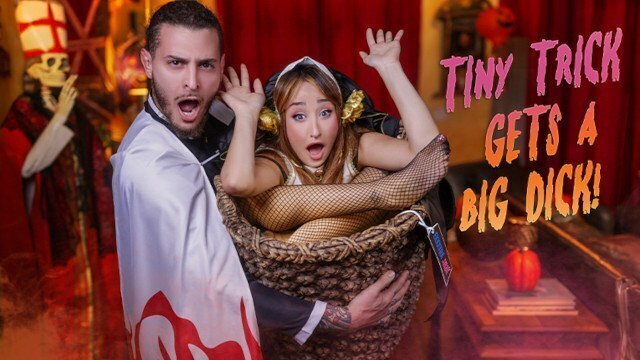Hottest Halloween Ever! Fucked Little Stepsister’s Virgin Pussy Break Curse!